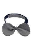 Lanvin Gray Silk Raw Edged Rounded Bow Tie