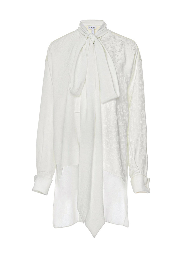 Loewe Oversized Silk Jacquard Print Blouse - BOUTIQUE PURCHASE PRICE