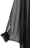 Veronique Branquinho Black Sheer Silk Caftan Kaftan Cape Top