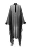 Veronique Branquinho Black Sheer Silk Caftan Kaftan Cape Top