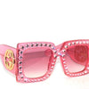 Gucci Pink "Hollywood Forever" Diamond Sunglasses