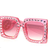 Gucci Pink "Hollywood Forever" Diamond Sunglasses