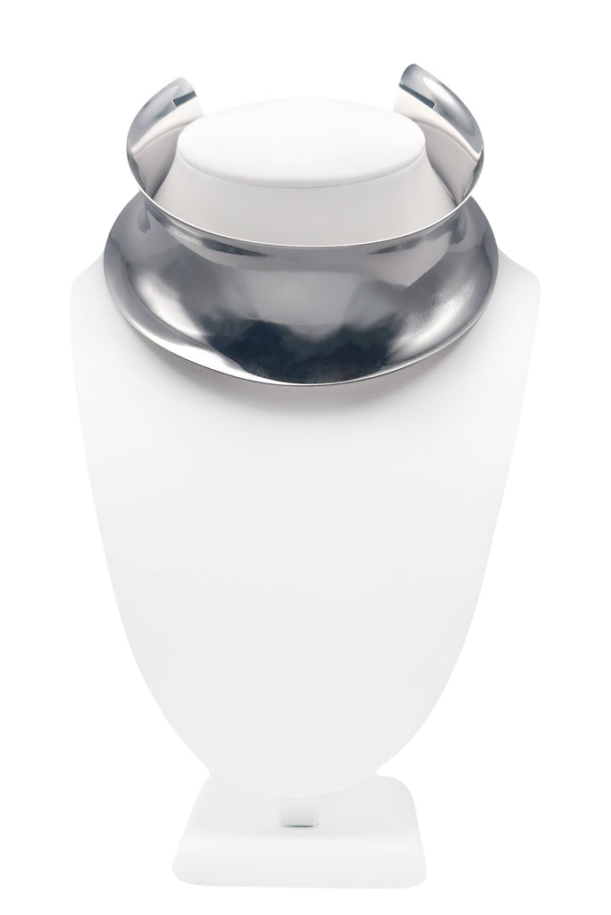 Maison Margiela Silver Chrome Choker Collar Necklace