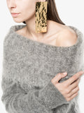 Marques Almeida Gold Huge Geometric Earrings #