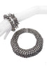 Burberry Silver Spike and Chain Cuff Bracelet