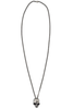 Alexander McQueen Silver Metal Divided Detachable Long Skull Necklace - BOUTIQUE PURCHASE PRICE
