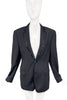 Moschino Black Sequin Trimmed Tuxedo Jacket