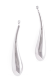 Mugler Silver Tear Drop Earrings