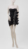 Alexander Vauthier Black Satin Square Crystal Buckle Mini Dress Haute Couture Spring 2018