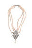 Place Vendôme Triple Pearl Crystal Pendant Necklace