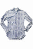 Prada Light Blue Star Print Shirt Spring 2006 Runway
