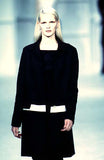Helmut Lang Black Pants with White Rubber Waistband Spring Summer 1997