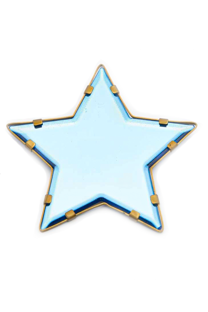 Saint Laurent Blue Plexi Star Brooch Spring 2008 Runway