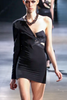 Anthony Vaccarello Black Cut Out One Sleeve Bra Strappy Mini Dress Fall 2012