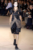 Comme des Garçons Black Satin Decortique Blazer with Tan Tulle Under-Jacket SS2007 - BOUTIQUE PURCHASE PRICE