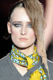Marc Jacobs Yellow and Baby Blue Print Silk Top and Scarf FW2009