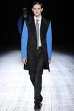Raf Simons Blue Neoprene Sleeve Button-Up Shirt