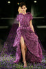 Yves Saint Laurent Purple Floral Chiffon Skirt and Top Set SS2007