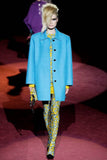 Marc Jacobs Yellow and Baby Blue Print Silk Top and Scarf FW2009