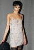 Aniye Records Pink Crystal Sequin Embellishments Micro Mini Slip Dress