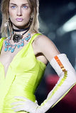 Roberto Cavalli Green Ruched Bias Cut Dress