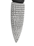 Saint Laurent Paris "Le Smoking" Runway Crystal Earrings FW2018