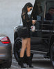 Alexander McQueen Mcq Black Fishnet Insert Mesh Body Con Stretch Dress