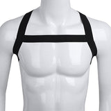 Vintage Black Elastic Horizontal Harness Top