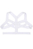 Vintage White Elastic Cross Harness Top