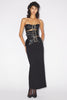 Jean Paul Gaultier Black Leather Triple Buckle Bustier Dress Gown