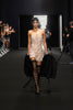Aniye Records Pink Crystal Sequin Embellishments Micro Mini Slip Dress