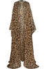 Dundas Brown Giraffe Print Cape Spring 2019