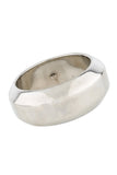 Alexander McQueen Silver Modern Minimalist "Elsa Peretti" Bangle Bracelet