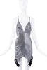 Aiyne Records Silver Sequin Belt Dress
