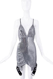Aiyne Records Silver Sequin Belt Dress