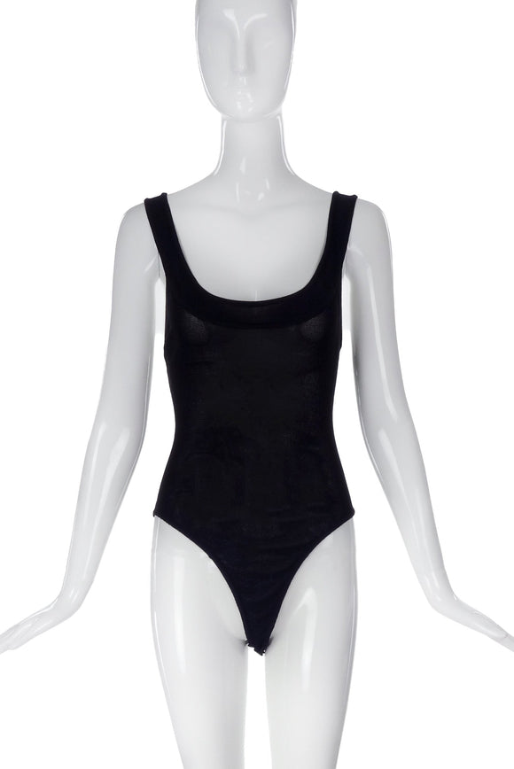 Alaïa Black Knit Bodysuit
