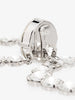 Alessandra Rich Silver Diamond Crystal Oversized Hoop Earrings