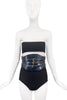 Alexander McQueen Black Triple Buckle Corset Belt Pre Fall 2012