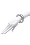 Alexander McQueen Silver Smooth Minimalist "Elsa Peretti" Bangle Bracelet