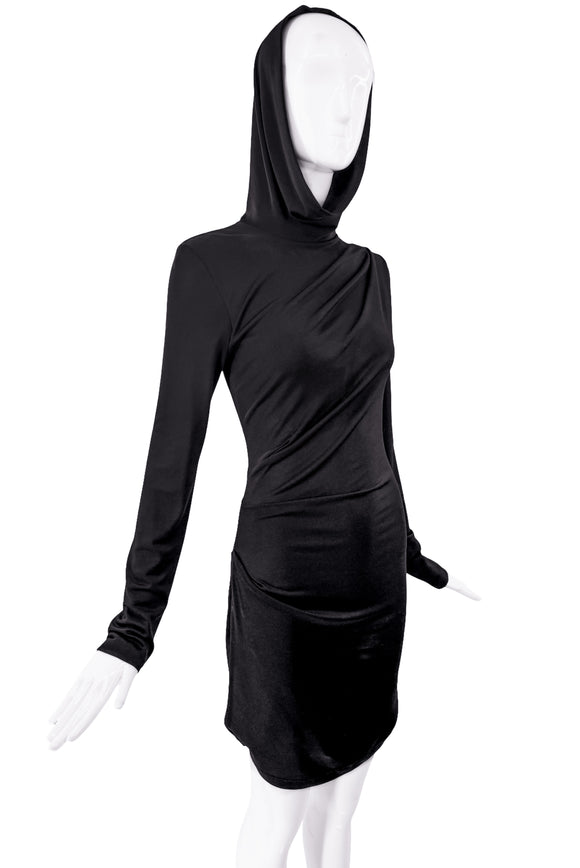 Alexander Wang Hooded Dress Black
