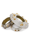 Alexis Bittar Gold Studded Cuff Bracelets Collection