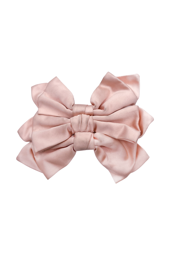 Alexis Mabille Pink Three Tier Bow Broach