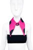 Animal Crackers Pink Oversize Collar with Black Polka Dots