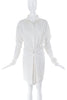 Ann-Sofie Back Oversize White Button-Up Shirt Dress