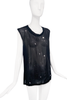 Ann Demeulemeester Black & White Star Burst Chiffon Top Fall 2003 Runway