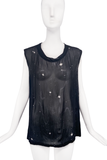 Ann Demeulemeester Black & White Star Burst Chiffon Top Fall 2003 Runway