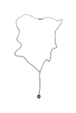 Ann Demeulemeester Silver Chain with Round Logo Pendent Necklace