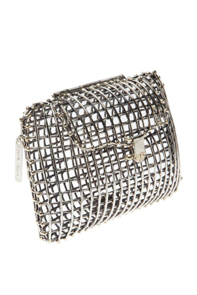 Anndra Neen Antique Brass Cage Clutch