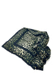 Vintage Leopard Print Scarves - Military Green, Brown and Blue&Gray&Black