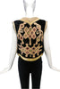Vintage Jimi Hendrix Black Velvet with Gold Embroidery and Mirror Sequins
